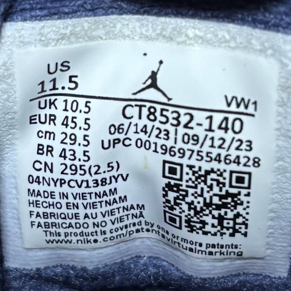 Air Jordan 3 Retro Midnight Navy 2023 Size 11.5 - Picture 6 of 7